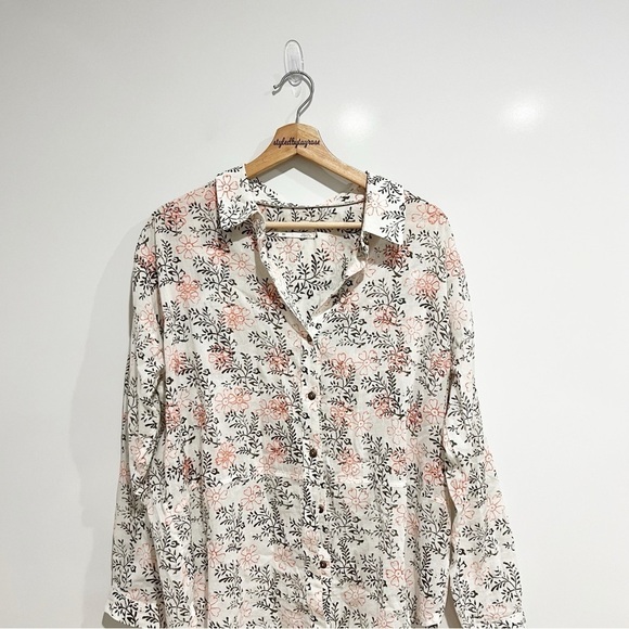 Anthropologie Button Down Floral Shirt - Picture 8 of 8
